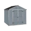 8x8ft Palram SkyLight Dark Grey Apex Shed -Shed And Soil Sales 12806784 3584831962230676
