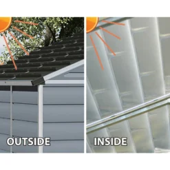 8x16ft Palram SkyLight Dark Grey Apex Shed -Shed And Soil Sales 12807311 9954833226167681