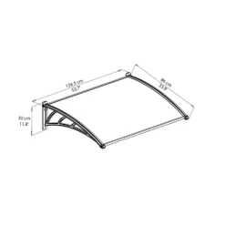 Palram - Canopia Canopy Neo 1350 Grey Twinwall -Shed And Soil Sales 12807312 1234833218003766
