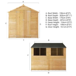 Mercia 10 X 6ft Overlap Double Door Apex Shed -Shed And Soil Sales 12809172 1565051417302098