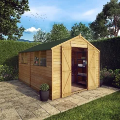 Mercia 12 X 8ft Overlap Double Door Apex Shed -Shed And Soil Sales 12809174 4655036363940759