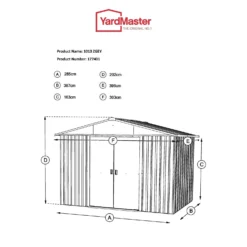 Yardmaster 10x13ft Apex Roof Metal Shed -Shed And Soil Sales 12809570 1714832954364207