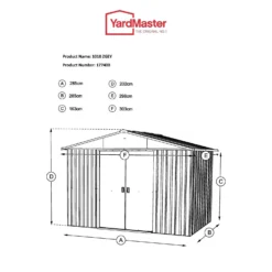 Yardmaster 10x10ft Apex Roof Metal Shed -Shed And Soil Sales 12809571 1664832954962026