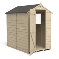 Forest Overlap 6 X 4ft Pressure Treated Apex Shed -Shed And Soil Sales 12810807 9454833195041445