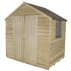 7x5ft Forest Natural Timber Overlap Apex Pressure Treated Wooden Shed -Shed And Soil Sales 12810891 1834831963988913