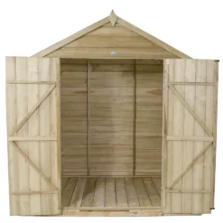 7x5ft Forest Natural Timber Overlap Apex Pressure Treated Wooden Shed -Shed And Soil Sales 12810891 1934833194379792
