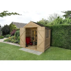 7x5ft Forest Natural Timber Overlap Pent Pressure Treated Wooden Shed 17 7x5ft Forest Natural Timber Overlap Pent Pressure Treated Wooden Shed -Shed And Soil Sales 12810896 4664833194143245