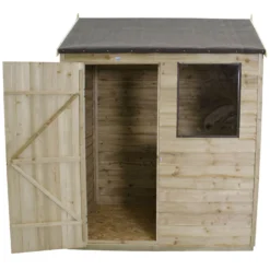 6x4ft Forest Natural Timber Overlap Reverse Apex Wooden Shed 14 6x4ft Forest Natural Timber Overlap Reverse Apex Wooden Shed -Shed And Soil Sales 12810897 3294833194937855