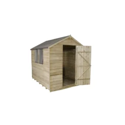 8x6ft Forest Natural Timber Overlap Apex Pressure Treated Wooden Shed 12 8x6ft Forest Natural Timber Overlap Apex Pressure Treated Wooden Shed -Shed And Soil Sales 12810904 1874845600209130