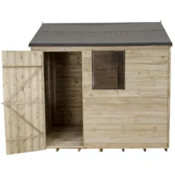 8x6ft Forest Natural Timber Overlap Reverse Apex Wooden Shed -Shed And Soil Sales 12810909 1424833192857670
