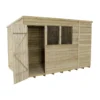 10x6ft Forest Natural Timber Overlap Pent Pressure Treated Wooden Shed -Shed And Soil Sales 12810915 1154831956046026