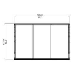 Palram - Canopia Canopy Venus 1350 Clear -Shed And Soil Sales 12810976 4564833200882271