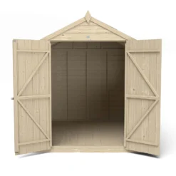 Forest 8 X 6ft Overlap Pressure Treated Apex Shed - Double Door - Incl. Installation -Shed And Soil Sales 12814912 1964832992356984