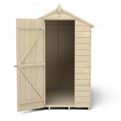 Forest 6 X 4ft Overlap Pressure Treated Apex Shed - Incl. Installation -Shed And Soil Sales 12814913 6904832986757169