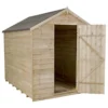 8x6ft Forest Wooden Overlap Pressure Treated Apex Shed -incl. Installation -Shed And Soil Sales 12814915 1444845696297639