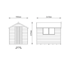 8x6ft Forest Wooden Overlap Pressure Treated Apex Shed -incl. Installation -Shed And Soil Sales 12814916 4274832992147161