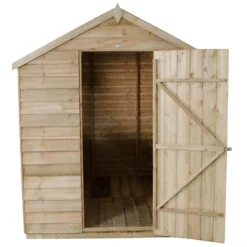 8x6ft Forest Wooden Overlap Pressure Treated Apex Shed -incl. Installation -Shed And Soil Sales 12814916 8414832991987228