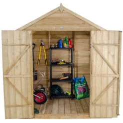 7x5ft Forest Wooden Overlap Pressure Treated Apex Shed -incl. Installation -Shed And Soil Sales 12814918 1484845696610464