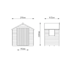 7x5ft Forest Wooden Overlap Pressure Treated Apex Shed -incl. Installation -Shed And Soil Sales 12814918 6994845696754428