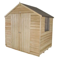 7x5ft Forest Wooden Overlap Pressure Treated Apex Shed -incl. Installation -Shed And Soil Sales 12814918 8914845696583797