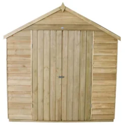 7x7ft Forest Wooden Overlap Pressure Treated Apex Shed -incl. Installation -Shed And Soil Sales 12814920 7934845696929817