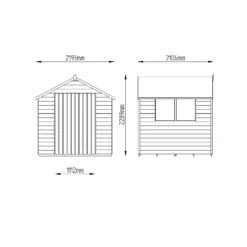 7x7ft Forest Wooden Overlap Pressure Treated Apex Shed -incl. Installation -Shed And Soil Sales 12814920 9704845697033686