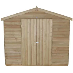 12x8ft Forest Wooden Overlap Pressure Treated Apex Shed -incl. Installation -Shed And Soil Sales 12815043 1394845697640457