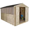 12x8ft Forest Wooden Overlap Pressure Treated Apex Shed -incl. Installation -Shed And Soil Sales 12815043 2004845697540512