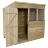 7x5ft Forest Wooden Overlap Pressure Treated Pent Shed -incl. Installation -Shed And Soil Sales 12815049 1294845698017008