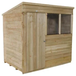 7x5ft Forest Wooden Overlap Pressure Treated Pent Shed -incl. Installation -Shed And Soil Sales 12815049 2144845698064948