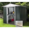 Yardmaster 6x5ft Hercules Deluxe Apex Metal Shed With Floor Frame -Shed And Soil Sales 12817649 8564924202231514