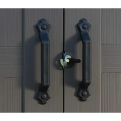 Keter Factor 8 X 8ft Outdoor Garden Apex Storage Shed - Beige/Brown -Shed And Soil Sales 12817716 1714864829025351