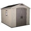 Keter Factor 8 X 11ft Outdoor Garden Apex Storage Shed - Beige/Brown