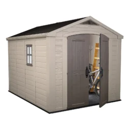 Keter Factor 8 X 11ft Outdoor Garden Apex Storage Shed - Beige/Brown 14 Keter Factor 8 X 11ft Outdoor Garden Apex Storage Shed - Beige/Brown -Shed And Soil Sales 12817718 1354895623422864