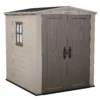 Keter Factor 6 X 6ft Outdoor Garden Apex Storage Shed - Beige/Brown -Shed And Soil Sales 12817719 1734895623724418