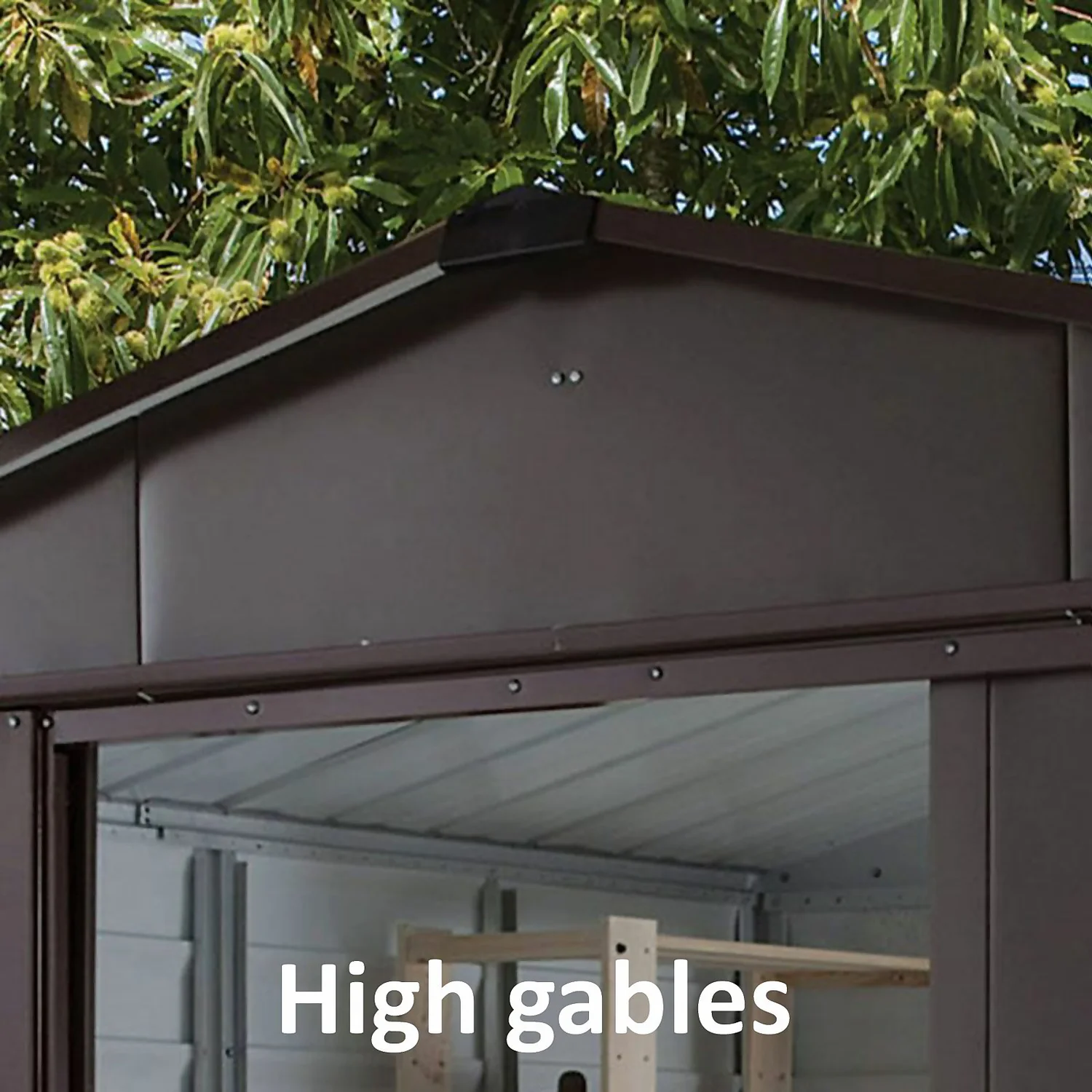 Yardmaster 10x12ft Woodgrain Metal Shed 8 Yardmaster 10x12ft Woodgrain Metal Shed - Image 6