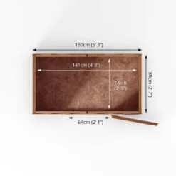 Mercia 5x3ft Overlap Apex Windowless Wooden Shed -Shed And Soil Sales 12819793 1345012836379448