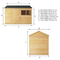 Mercia 10 X 6ft Overlap Reverse Apex Shed 20 Mercia 10 X 6ft Overlap Reverse Apex Shed -Shed And Soil Sales 12822433 1384980392742654