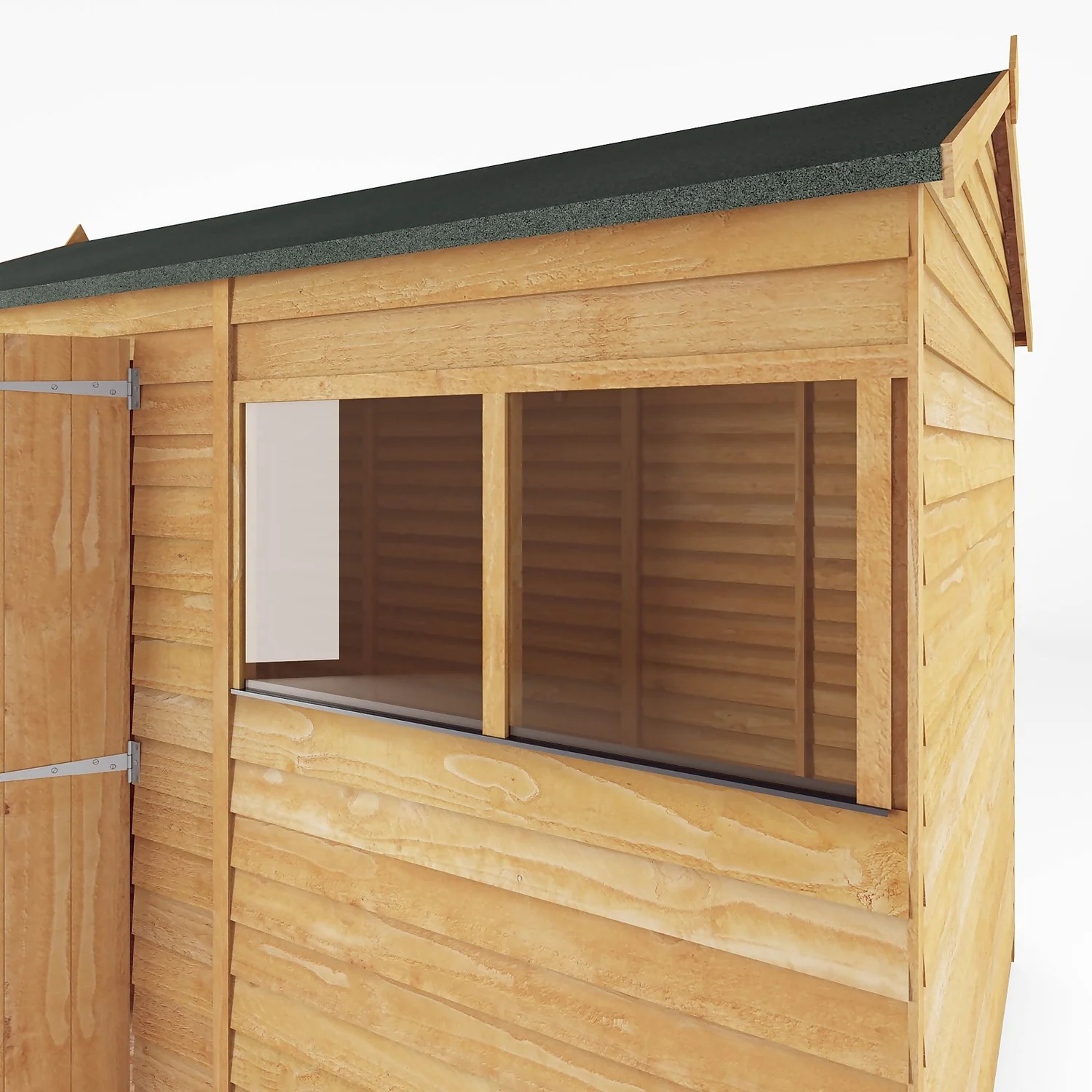 Mercia 10 X 6ft Overlap Reverse Apex Shed 6 Mercia 10 X 6ft Overlap Reverse Apex Shed - Image 4