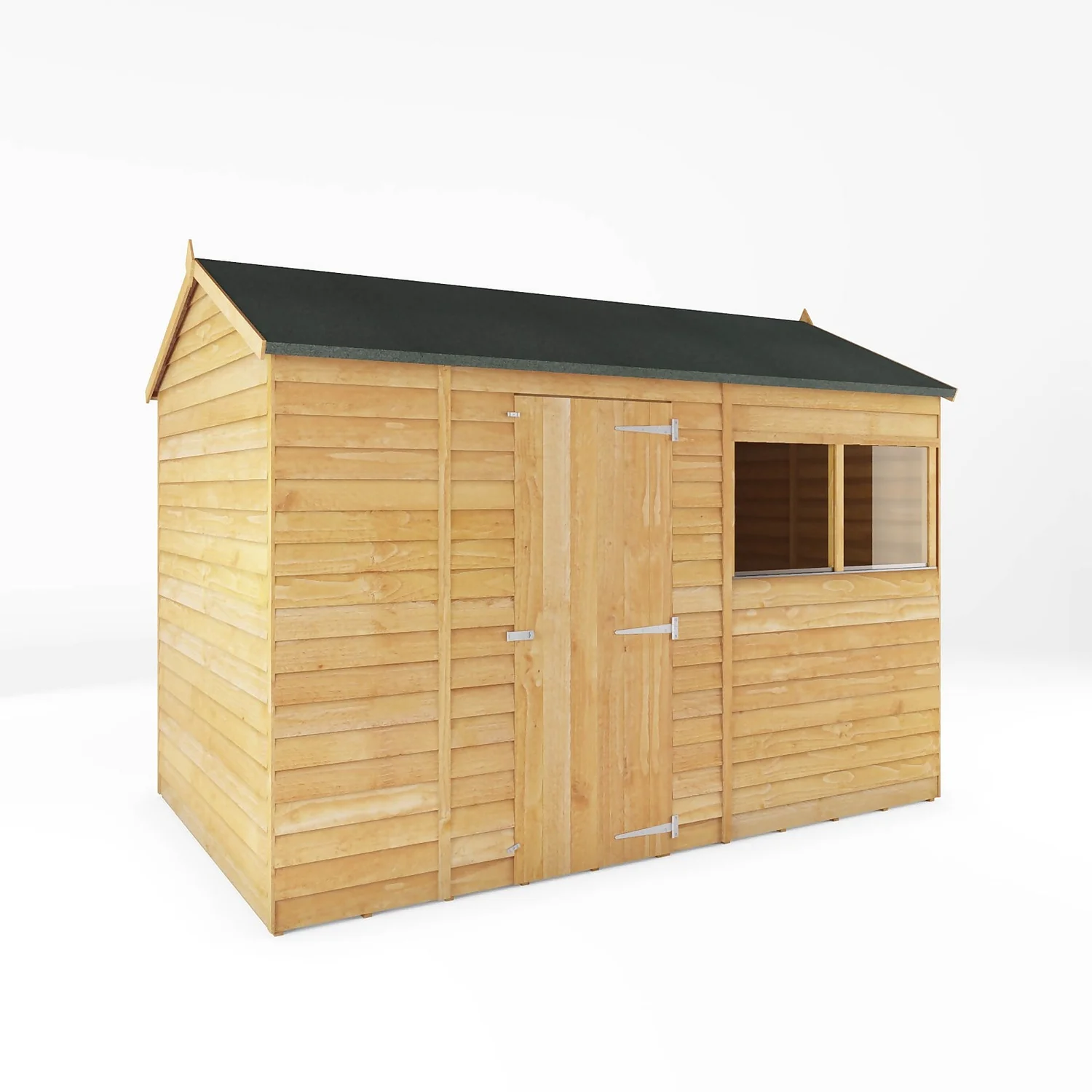 Mercia 10 X 6ft Overlap Reverse Apex Shed 3 Mercia 10 X 6ft Overlap Reverse Apex Shed