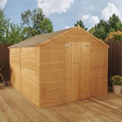 Mercia 12 X 8ft Overlap Apex Windowless Shed - Installation Included -Shed And Soil Sales 12822594 7984833224140221