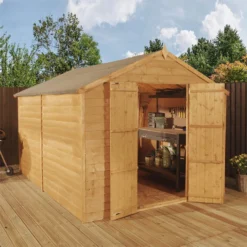 Mercia 12 X 8ft Overlap Apex Windowless Shed - Installation Included -Shed And Soil Sales 12822594 9514833224217942