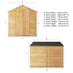 Mercia 10 X 6ft Overlap Apex Windowless Shed - Installation Included -Shed And Soil Sales 12822596 1465051417300649