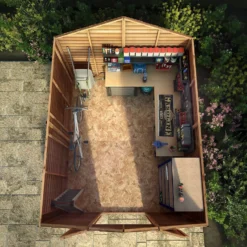 Mercia 10 X 8ft Overlap Apex Windowless Shed - Installation Included -Shed And Soil Sales 12822597 8925033313807789