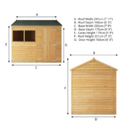 Mercia 8 X 6ft Overlap Reverse Apex Shed - Installation Included 20 Mercia 8 X 6ft Overlap Reverse Apex Shed - Installation Included -Shed And Soil Sales 12822598 1085033255943459