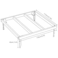Mercia 6x4ft Pressure Treated Wooden Shed Base - Installation Included -Shed And Soil Sales 12822602 9184832960022240