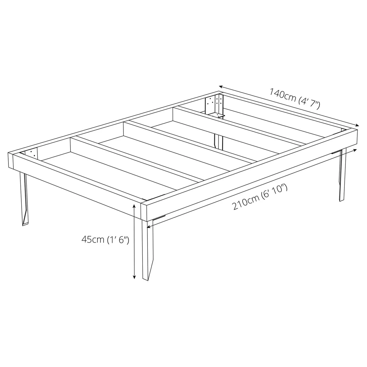 Mercia 7x5ft Pressure Treated Wooden Shed Base - Installation Included 12 Mercia 7x5ft Pressure Treated Wooden Shed Base - Installation Included - Image 10