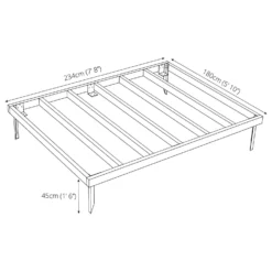 Mercia 8x6ft Pressure Treated Wooden Shed Base - Installation Included -Shed And Soil Sales 12822607 2194832959402116