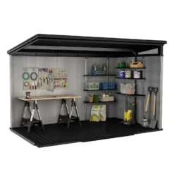 Keter Artisan 11 X 7ft Outdoor Plastic Garden Storage Pent Shed - Grey 21 Keter Artisan 11 X 7ft Outdoor Plastic Garden Storage Pent Shed - Grey -Shed And Soil Sales 12823649 2105036178004128