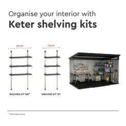 Keter Artisan 11 X 7ft Outdoor Plastic Garden Storage Pent Shed - Grey 20 Keter Artisan 11 X 7ft Outdoor Plastic Garden Storage Pent Shed - Grey -Shed And Soil Sales 12823649 6465036177975787